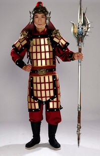 古装盔甲 大清朝八旗铠甲兵服 影楼影视舞台表演服装古代将军铠甲