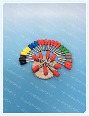 HS包邮VE7508针型E7508管型预绝缘端子黄铜镀铜锡1000只