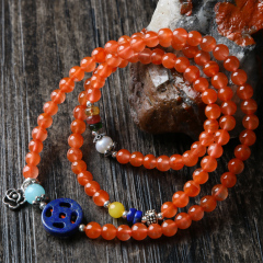 Bao less ice crystal clouds float Nan red Loopy bracelet ladies match tourmaline jewelry lapis lazuli Pearl bracelets