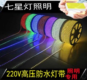 高压220V 5050/3528/2538/5730/3014客厅吊顶柜台户外防水LED灯带