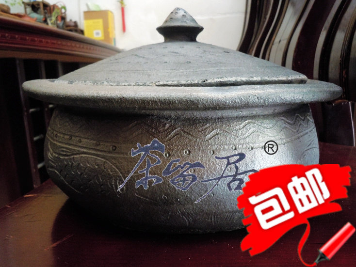云南土陶罐全手工制作黑陶砂锅火锅炖锅炖鸡炖排骨煲汤锅满百包邮