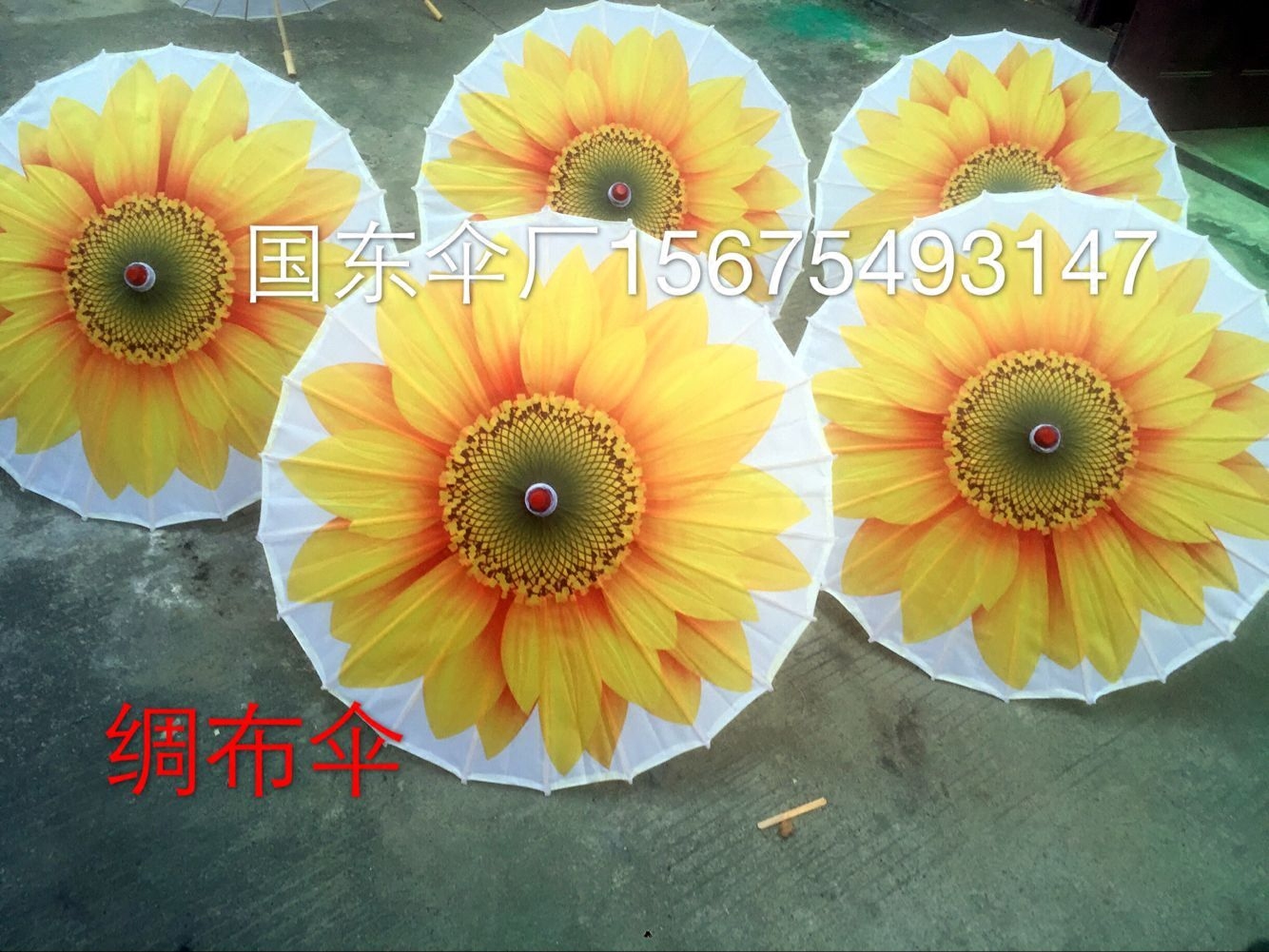 茉莉情怀风专用演出向日葵舞蹈伞