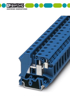 德国菲尼克斯3001475一进双出端子UK10-PLUS BU 原装正品 蓝色