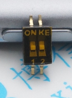 DSHP02TSGER 2位 2路 1.27 微型2档拨码开关 原装贴片 拨档开关