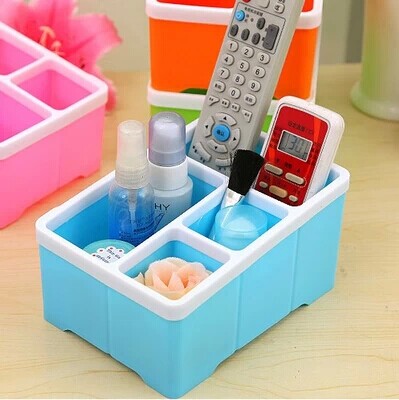 创意塑料遥控器盒 文具办公用笔筒 化妆品盒 塑料盒子批发