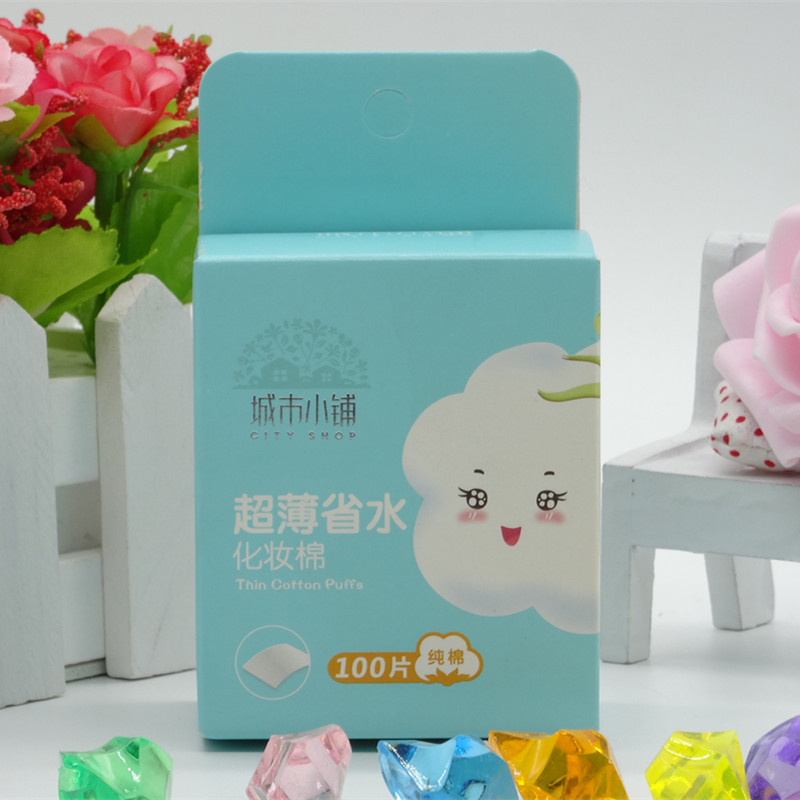 城市小铺化妆棉超薄省水化妆棉100片300片加大卸妆棉满19包邮