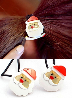 AngelRena韩国进口发饰品正品圣诞雪人皮筋发圈发绳头绳F5