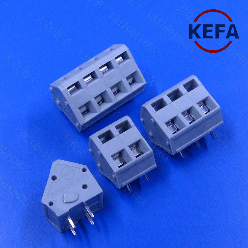 科发KEFA KF243A 1P2P3P4P5免螺丝可拼接快速接线端按压式PCB5.0m