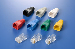 台湾 KSS 凯士士 RJ45接头套管 RJ45-60RD  100pcs 红色套管