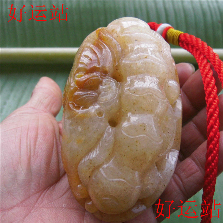 促销新款奇石黄龙玉副在眼前手把件玉石手玩件 宝石摆件玉佩手工