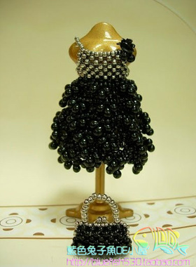 手工送礼日本进口TOHO米珠材料包 黑色天鹅晚宴含包 中文走线教程