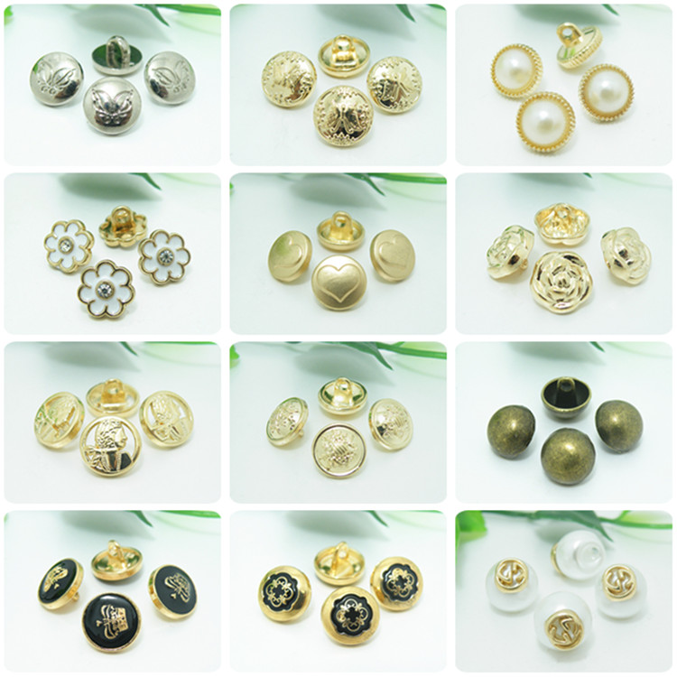 高档金属男女士衬衫雪纺衫纽扣