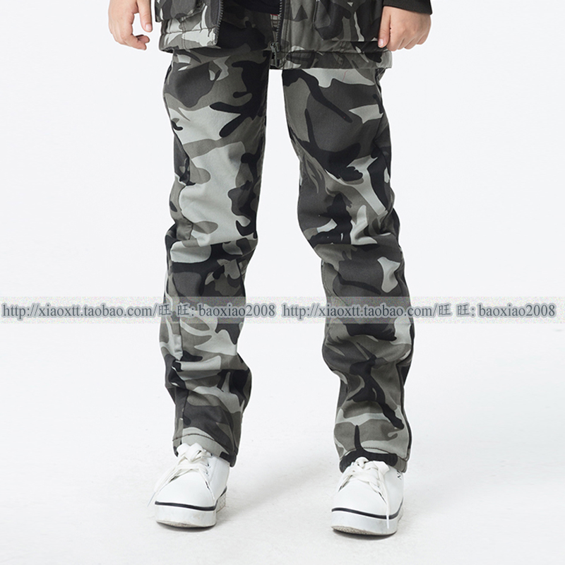 儿童款迷彩加厚户外工装裤