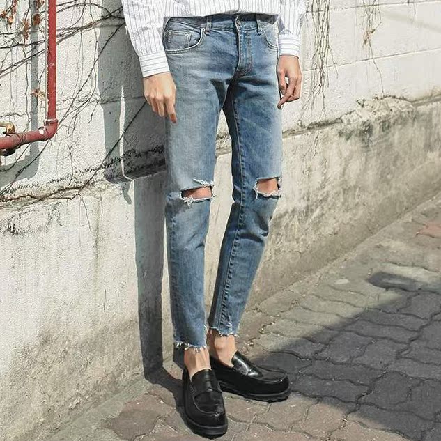 Jeans pour adolescent pieds Slim pour automne - Ref 1463515 Image 1