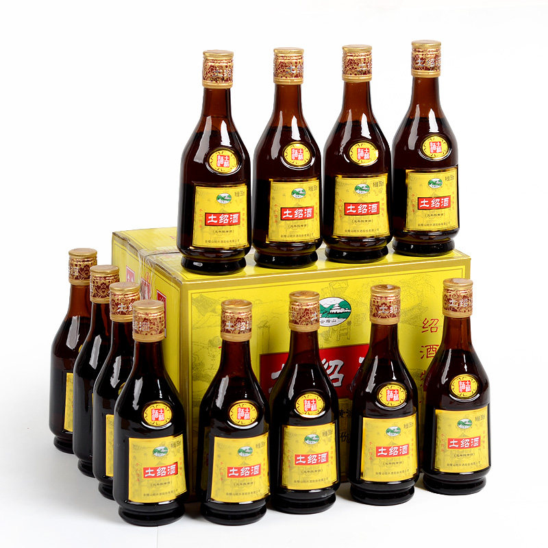 正宗绍兴黄酒 会稽山五年陈土绍酒350mL*12瓶半甜型糯米黄酒包邮
