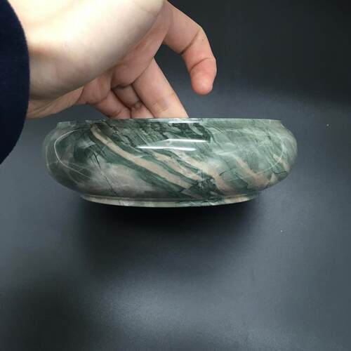 华安玉九龙壁天然玉个性创意烟灰缸定制刻字礼品家居饰品办公摆件
