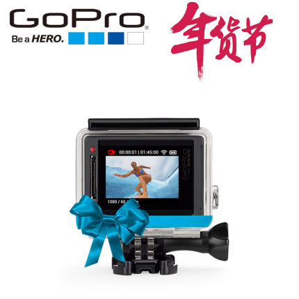 GoPro HERO 4 SILVER4K户外运动数码摄像机银狗4包邮