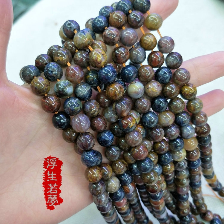 天然4-10mm进口彼得石散珠子圆珠半成品 DIY手串手链项链饰品配饰