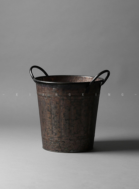 欧式风复古做旧家装落地摆件