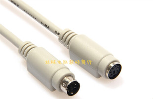 PS2圆头鼠标键盘电脑扫描仪POS刷卡机标签打印机10 30米延长线