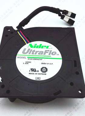NIDEC G12C12BGAZ-57 12VDC 3.63A 12032 12CM 变频风扇 防水插头