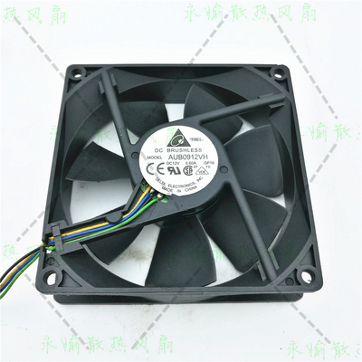 原装台达 AUB0912VH 9025 DC12V 0.6A  9CM 4线PWM 机箱 散热风扇