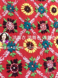 印度纯手工绣披肩围巾两用