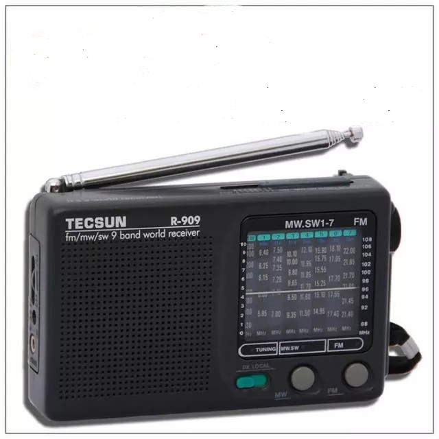 Tecsun/µÂÉú R-909ÊÕÒô»úÀÏÈËÈ«²¨¶ÎÐäÕäʽÃÔÄãС³äµç±ãЯʽÀÏÄêÈËfmµ÷ƵÖв¨¶Ì²¨ÊÕÒô»ú°ëµ¼Ìå½ÚÈÕÀñÎï