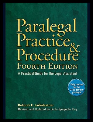 【预售】Paralegal Practice & Procedure: A Practical Guide