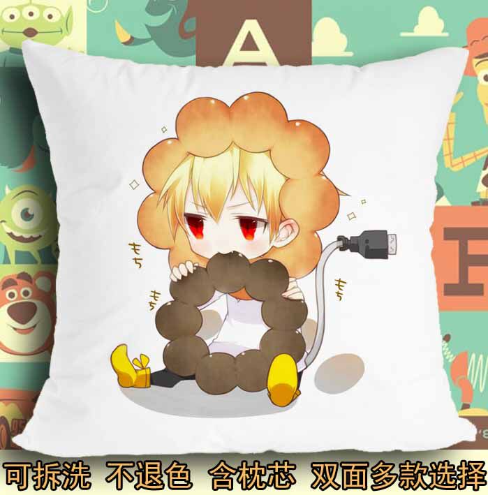 座垫软垫抱枕头毛绒靠垫fate吉尔金闪闪野生狮子王圣杯战争