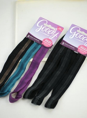 歌妮宽边超薄防滑发带运动发带硅胶颗粒舒适防滑头带