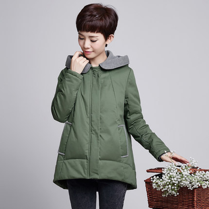 2015冬装新款中老年大码女装胖mm宽松显瘦棉