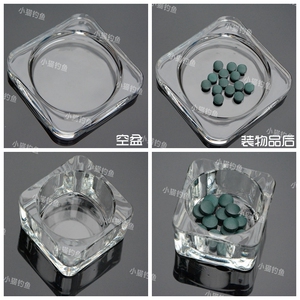 高品质水晶虾盆 底栖鱼饲料盆 喂食盆 海泥 蒙脱石盆 虾缸