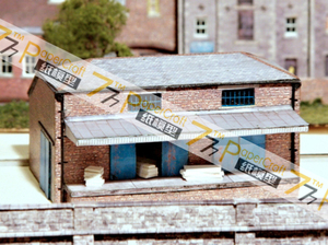 [777纸模型]02 工业A仓库 OO HO N比例1:76 87 150城镇建筑场景