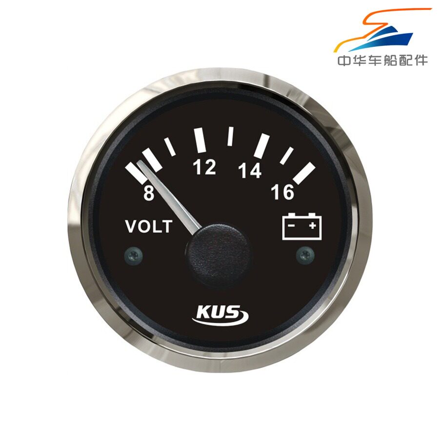KUS船用游艇快艇 汽车房车机械 卡车 房车电压表电池表12/24V