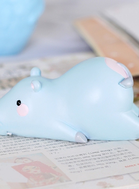 时尚风河马桌面装饰小动物摆件