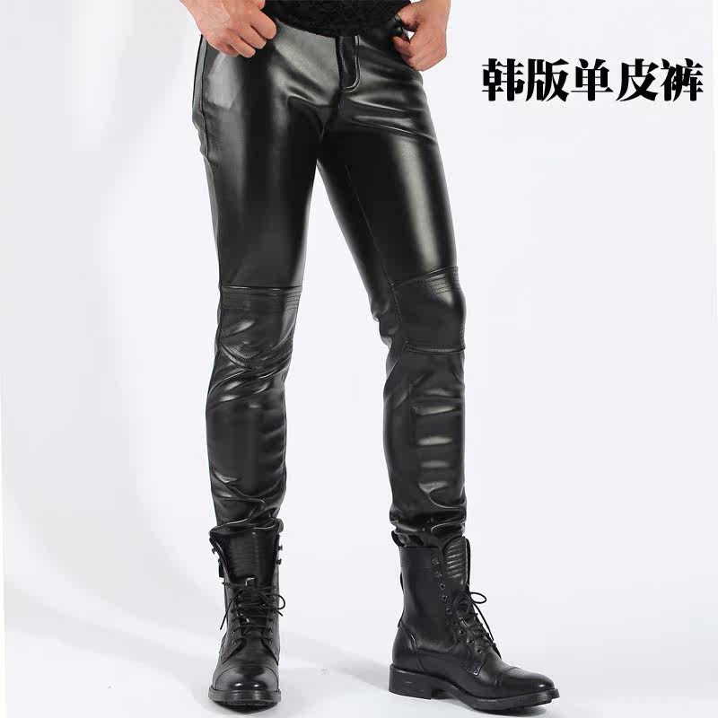Pantalon cuir homme pour jeunesse pour printemps - Ref 1478546 Image 1