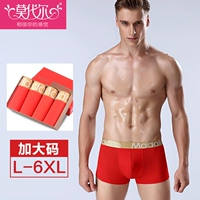 Modal XL đồ lót nam thanh niên boxer quà tặng đóng hộp đồ lót màu đỏ nam cuộc sống năm boyshort - Bộ quà tặng quần sip