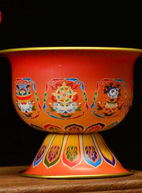 0烤漆八供杯水碗口径藏传