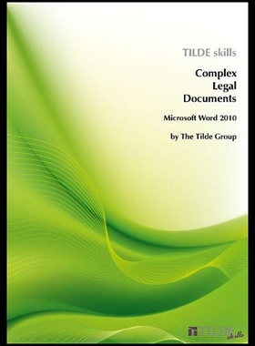 【预售】Complex Legal Documents: Microsoft Word 2010