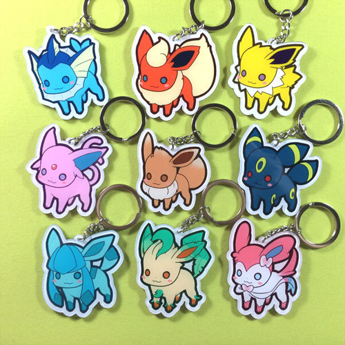 日本口袋妖怪伊布进化亚克力挂件