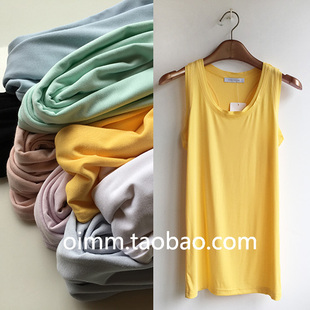 工字型棉质高弹吊带不起球素版 HUMU背心女修身 内搭 第二件半价