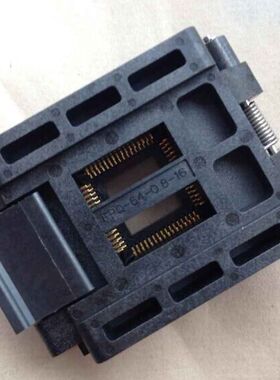 ENPLAS原装进口测试座FPQ-64-0.8-16/TQFP64/QFP64烧录座 0.8MM