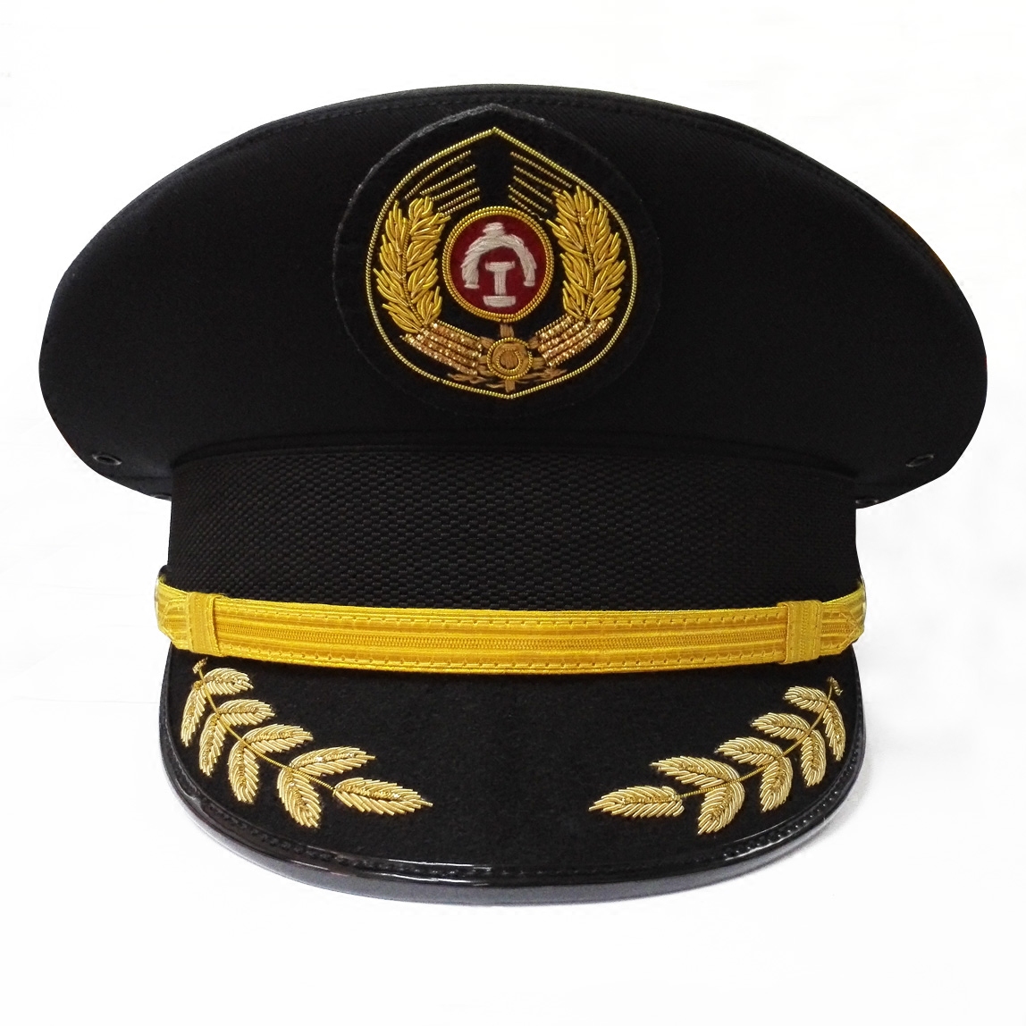 铁路大檐帽高铁动车乘务员列车长工作大盖帽子和谐号列车员铁路帽