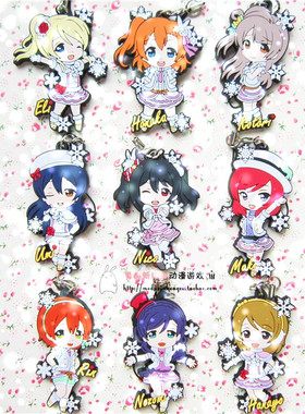 日单正版散货 Love Live! lovelive snow halation 橡胶挂件