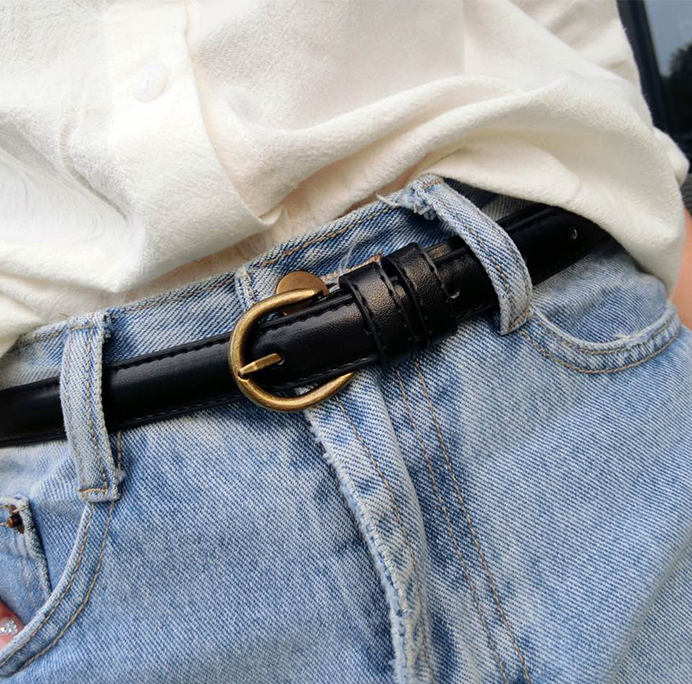 轻复古细腰带女简约百搭学生文艺实用韩版休闲皮带裤带装饰连衣裙