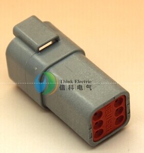 原装正品deutsch 德驰汽车连接器6芯插座 DT04-6P