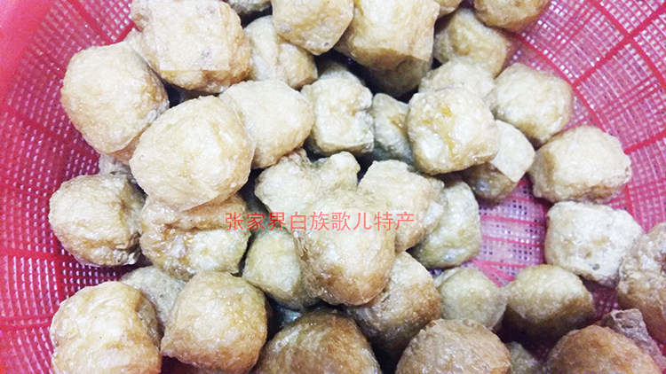 湖南农家特产安化农家自制风味豆干油炸豆腐小吃油豆腐膨松干子
