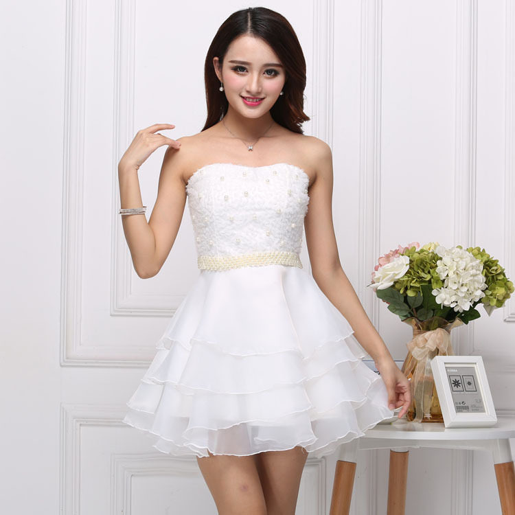 2019新款小礼服伴娘服聚会宴会生日礼服短款优雅敬酒服新娘蓬蓬裙|ruв категории Женская одежда, Cвадебные платья, платье/вечернее платье - от Buy2taobao.com для оказания профессиональной услуги покупки агента Taobao