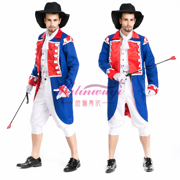 万圣节迪士尼英国士兵制服诱惑侍卫长服装COSPLAY影视男演出服装